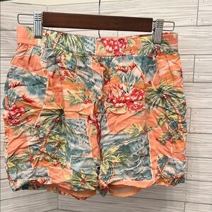 American Eagle Outfitters Orange and Green Cargo Shorts